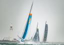 This photo shows the challenging conditions of Saturday's Fastnet race.