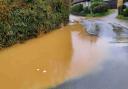 Flooding had closed the main road through Brighstone.