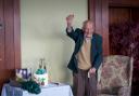 Mr Dabell, known as FRD, on his 100th birthday