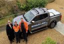 Lisa Hollyhead of Sight for Wight, Steve Burton of Wight Building Materials and Craig Baughan, of Reynolds and Read
