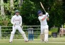 Kerry Rice smashes a boundary in Ryde's win over Bramshaw