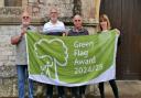 (left to right) John Pullen, Barry Sowerby and Roger Williams,  Friends of Northwood Cemetery and Janice Lord, registration and bereavement services manager at Isle of Wight Council