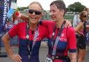 Liz Dunlop and Helen Scholes of Wight Tri