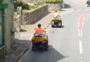 Quad bike riders spraying weeds in Godshill earlier this year