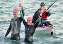 Some of the participants in last year's Solent Swim