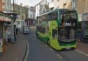 Southern Vectis bus on Ventnor High Street