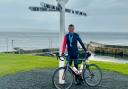 Andy Allen finished the nine-day trip on September 15, raising money for Cancer Research UK