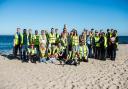 Almost 30 people took part in a beach clean-up on the Isle of Wight.