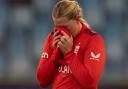 Sophie Ecclestone’s side are heading home (Altaf Qadri/AP)