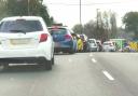 Traffic congestion on Fairlee Road, Newport.