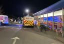 Police outside Tesco Express in Wootton.