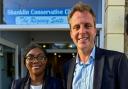 Kemi Badenoch with Isle of Wight East MP Joe Robertson.