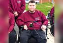 Luke Orton, who was left paralysed after a horrific rugby injury in July last year..