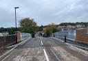 The new barriers at St John's railway bridge in Ryde.