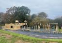 A sneak peek at the new play park in Godshill.