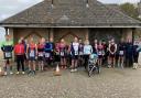 People taking part in the winter duathlon series in Cowes.