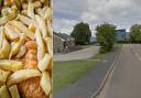 Fish and chips and Wellington Road in Carisbrooke, Newport