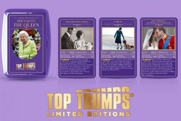 Isle of Wight County Press: HM Queen Elizabeth II Limited Edition Top Trumps Card Game. Credit: Winning Moves/ Top Trumps