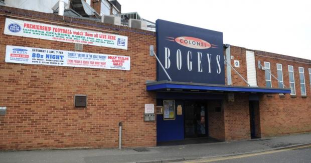 Isle of Wight County Press: Colonel Bogeys nightclub in Sandown.