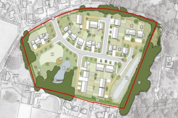 The approved, illustrative proposals for the Puckpool Hill site. Picture by Tetra Tech.