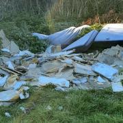 Flytipping on the Island. Picture provided by the IW Council.