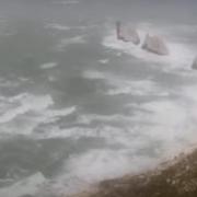 The Needles. Image courtesy of isleofwight.com webcam.