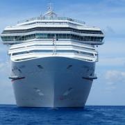 A cruise ship sailing on the sea. Credit: Canva