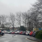 Car park at St Mary's Hospital