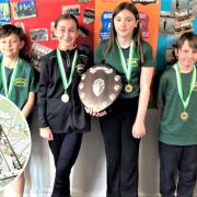 The Greenmount Primary School school team who won the renewed Isle of Wight Schools Orienteering Competition.