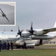 The Hercules is having a farewell flypast
