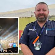 David Rock, medical commander for Festimed at the Isle of Wight Festival.