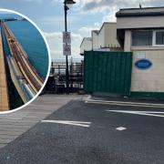 Ryde Pier's new walkway has been shut by Wightlink.