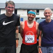 Elliot Tyler, Trevor McAlister and Pete Young took part in the Alresford Rotary 10K.