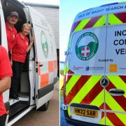 WightSAR founder Dean Terrett and his team with the new incident control vehicle