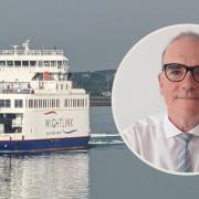 Wightlink's Wight Light and Keith Greenfield.