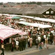 Newport Market, in its heyday in the early seventies, on the site of what is now the busy aisles of Morrison’s supermarket.
