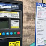 A parking machine at Chapel Street short stay car park in central Newport.