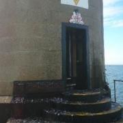 The current doorway at the Needles Lighthouse.