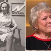 Hilary Langford at North East Newsview in 1966 and on ITV's This Morning in February 2024