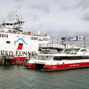 Red Funnel's vehicle ferry and Red Jet