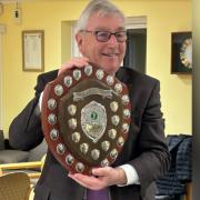 Isle of Wight golf's shield for the club with the most points was handed out