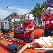 Jake and Lucas Whitfield enjoying Yellow Welly Week