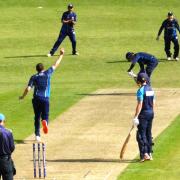 Action from the Ventnor v Andover match at Steephill on Saturday.