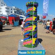 See the special reason why a lighthouse sculpture is on display during Cowes Week