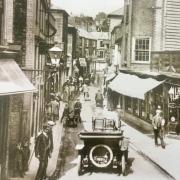 Cowes High Street in days gone by, from Shooters Hill