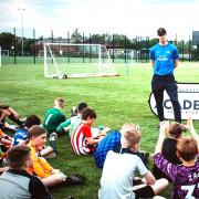 Asmir Begovic at one of his training camps.