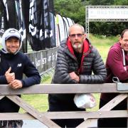 International Snowdon Fell Race runners from the Island, from left: Gary Marshall, Les Cupis and Trevor McAlister.