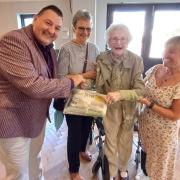 From left, Mark Craven, managing director of The Albion, Sally Noyce, Vera's daughter,  Vera Woodhead, and carer Lesley Mariner