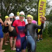 Jan and Liz waiting at the start