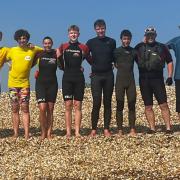 The lifeguards took on the challenge to raise funds for their service